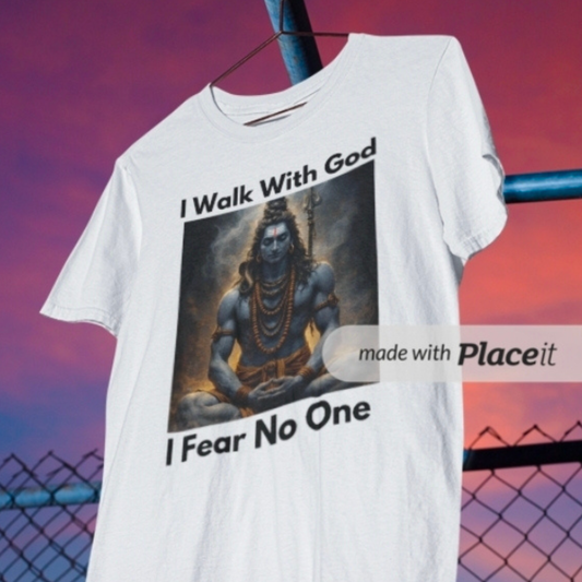 I Walk With God, I Fear No One Unisex Standard Crew T-Shirt